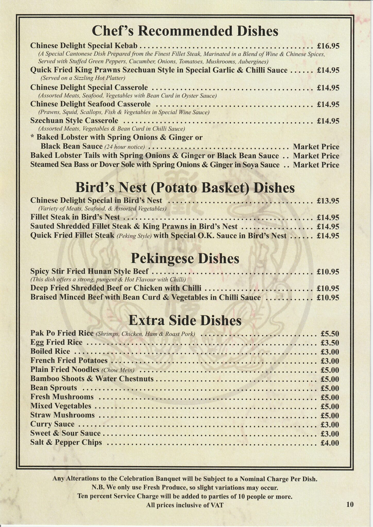 Main Menu Chinese Delight Frodsham