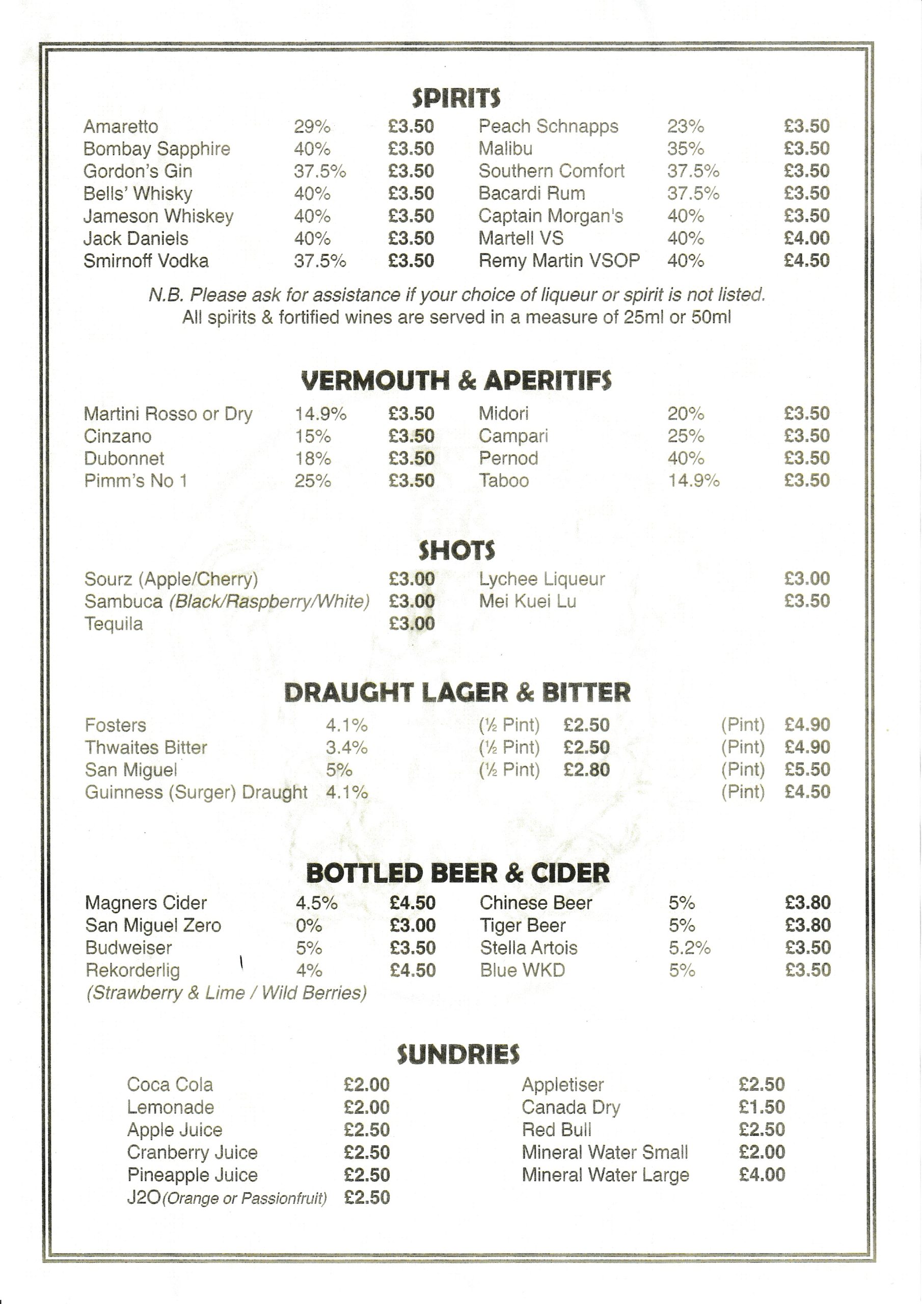 Drinks